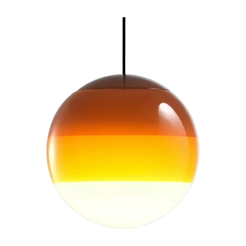 Suspension globe 30 cm ambre Dipping Light - Marset - The Cool Republic