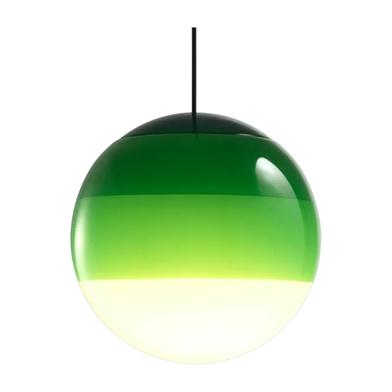 Suspension globe 30 cm vert Dipping Light - Marset - The Cool Republic