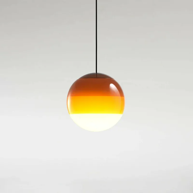 Suspension globe 40 cm ambre Dipping Light - Marset