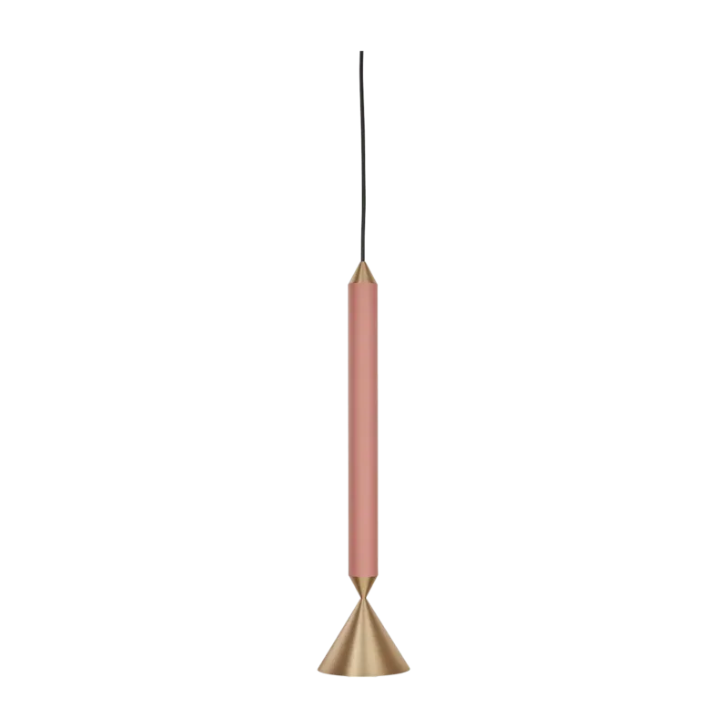 Suspension laiton poli rose corail Apollo 39 - Pholc - The Cool Republic