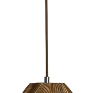 Suspension marron caramel et chrome 20 cm Soft serve 01 - Crème atelier - The Cool Republic
