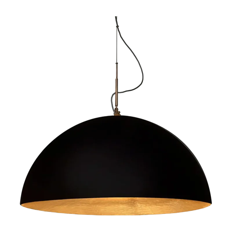 Suspension noire et dorée Mezza Luna - In-es.artdesign - The Cool Republic