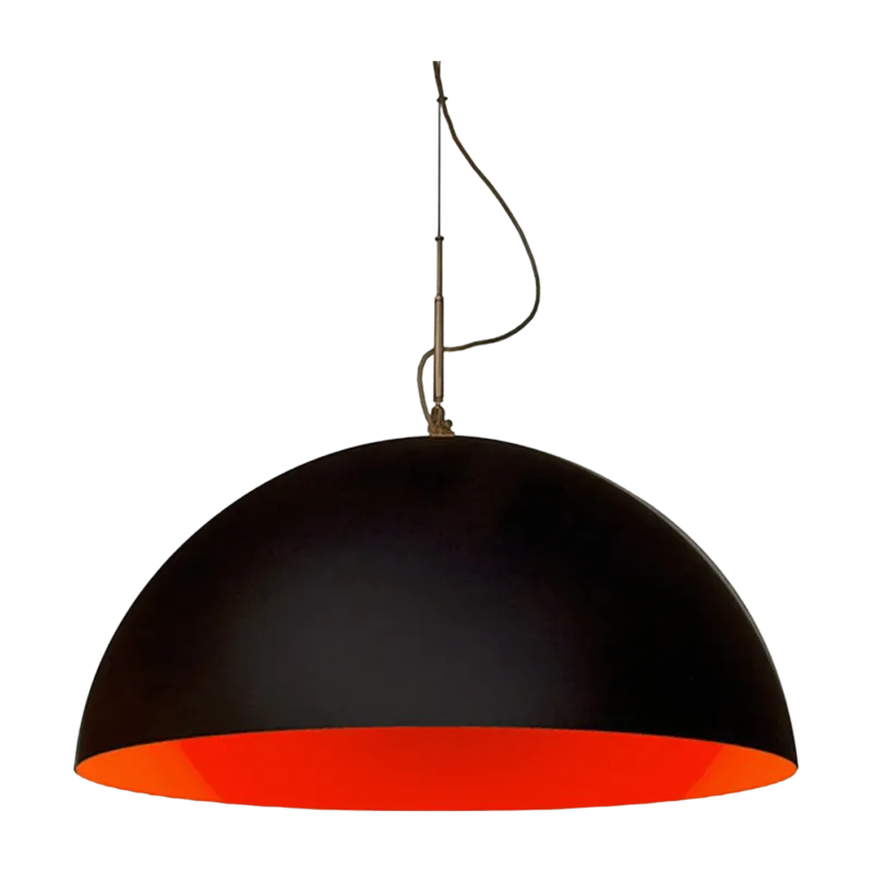 Suspension noire et rouge Mezza Luna - In-es.artdesign - The Cool Republic