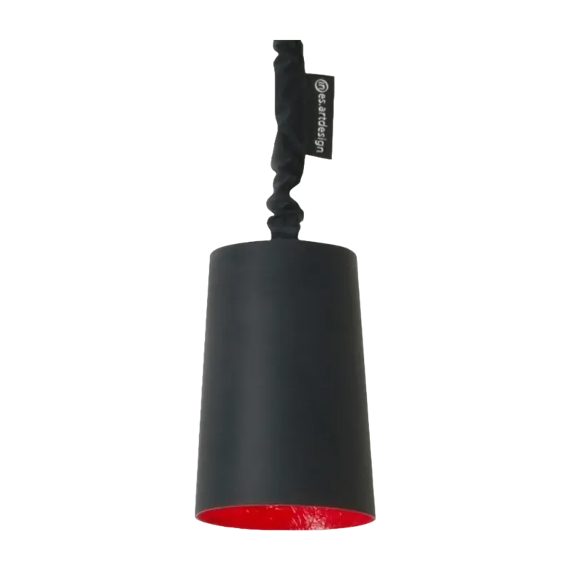 Suspension noire et rouge Paint Lavagna - In-es.artdesign - The Cool Republic