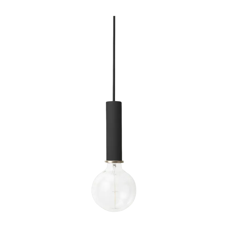 Suspension noire Socket high - Ferm Living - The Cool Republic