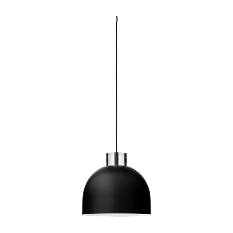 Suspension ronde S verre et noir Luceo - Aytm - The Cool Republic