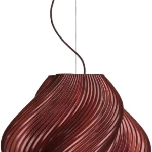 Suspension rouge cerise et chrome 48 cm Soft serve Mega - Crème atelier - The Cool Republic