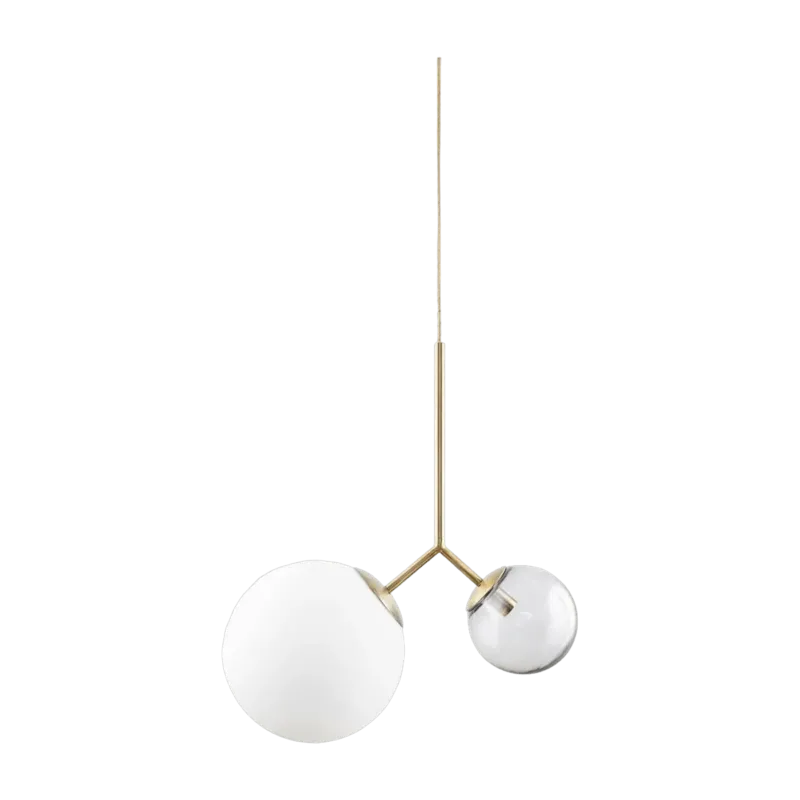 Suspension Twice Blanc et verre - House Doctor - The Cool Republic