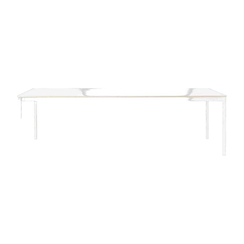 Table 190 cm blanche et bois piétement blanc Base - Muuto - The Cool Republic