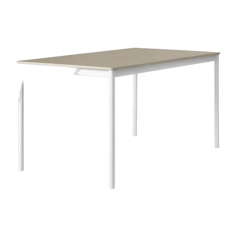 Table 250 cm chêne piétement blanc Base - Muuto - The Cool Republic