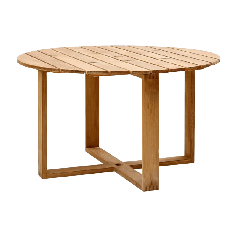 Table à manger 130 cm en teck Endless - Cane-Line - The Cool Republic