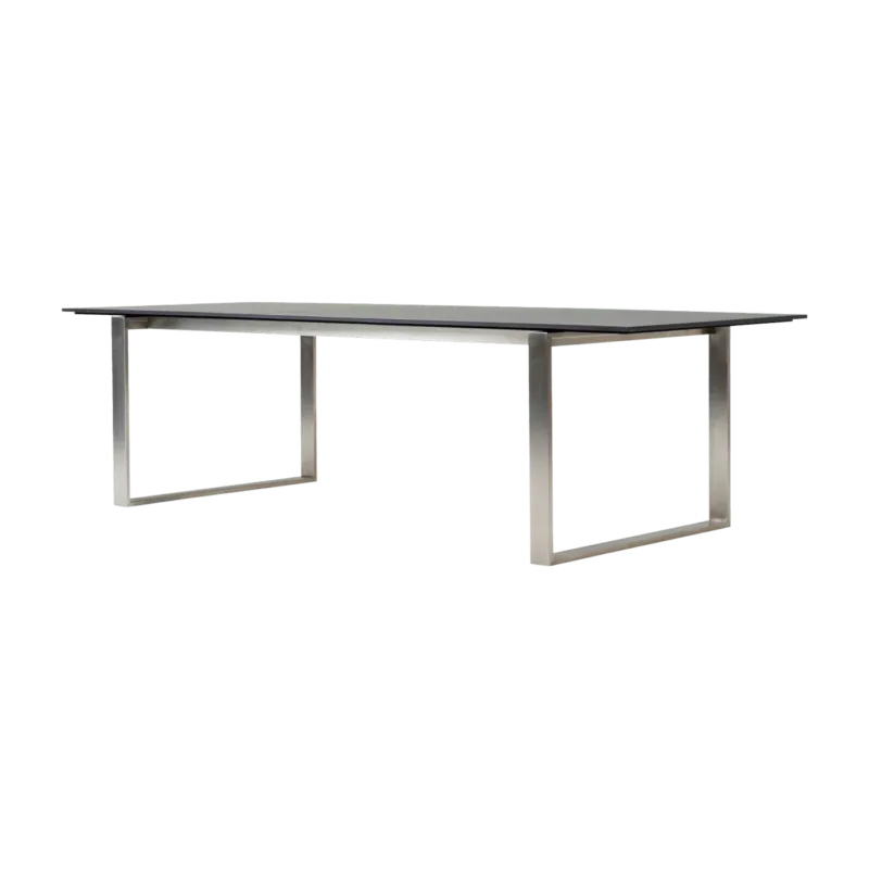 Table à manger avec extension en acier et céramique 330x100cm Edge - Cane-Line - The Cool Republic