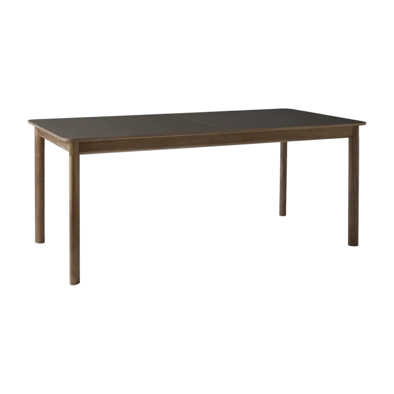 Table à manger avec rallonge en noyer chocolat stratifié Fenix 180 à 280 cm Patch HW1 - &Tradition - The Cool Republic