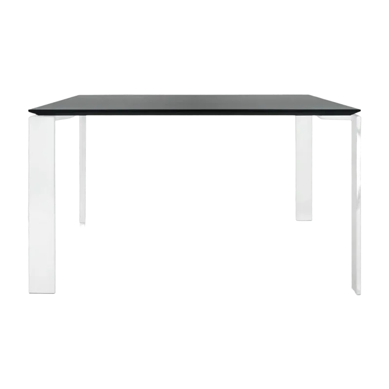 Table à manger blanc et noir 128x128 Four tavolo - Kartell - The Cool Republic