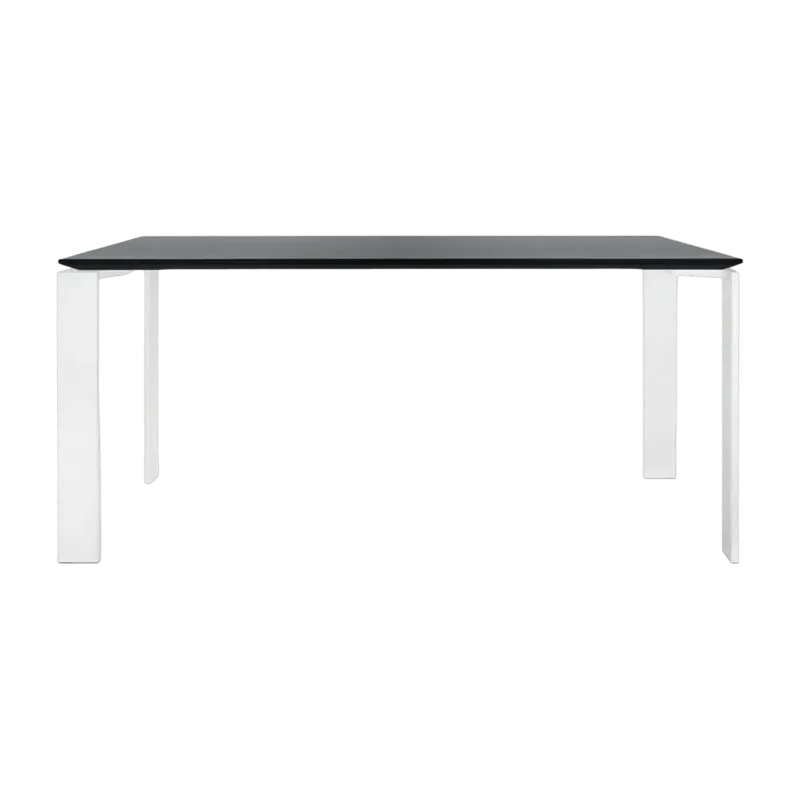 Table à manger blanc et noir 158x79 Four tavolo - Kartell - The Cool Republic