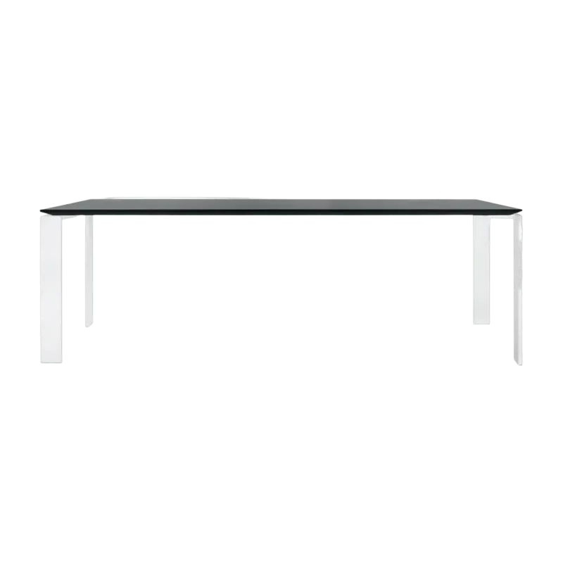 Table à manger blanc et noir 223x79 Four tavolo - Kartell - The Cool Republic
