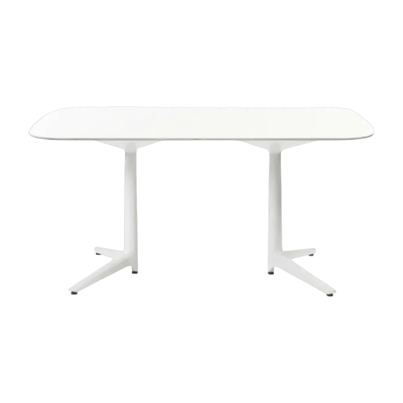 Table à manger blanche 158x90 Multiplo - Kartell - The Cool Republic