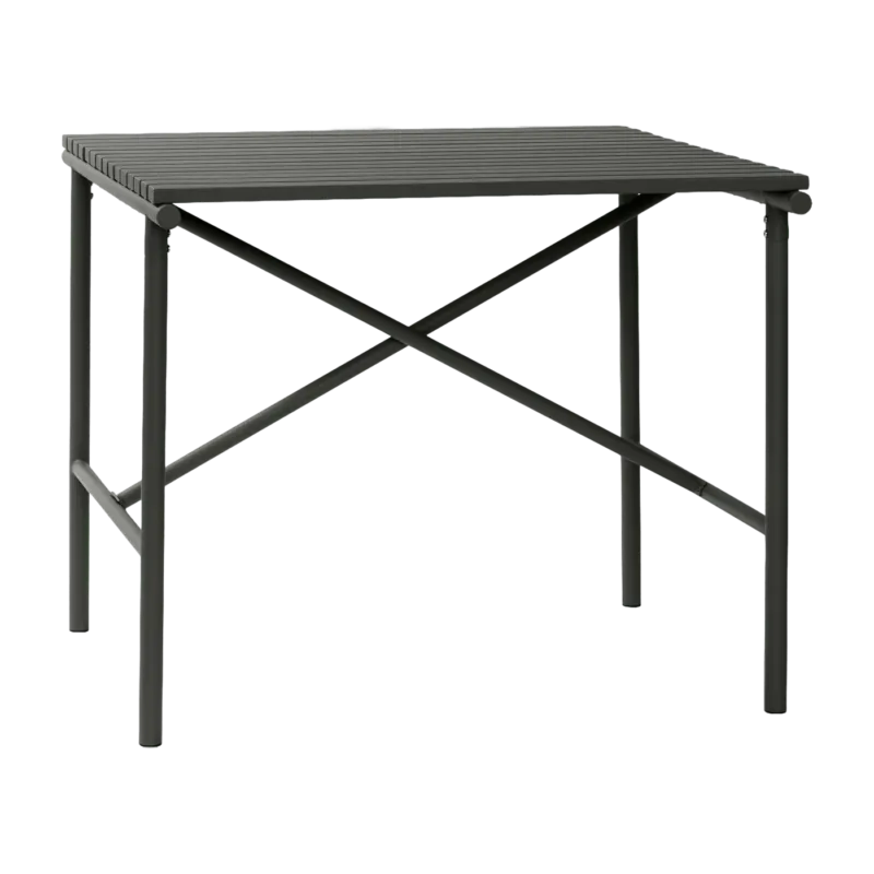 Table à manger de jardin carrée en métal noire - Hübsch - The Cool Republic