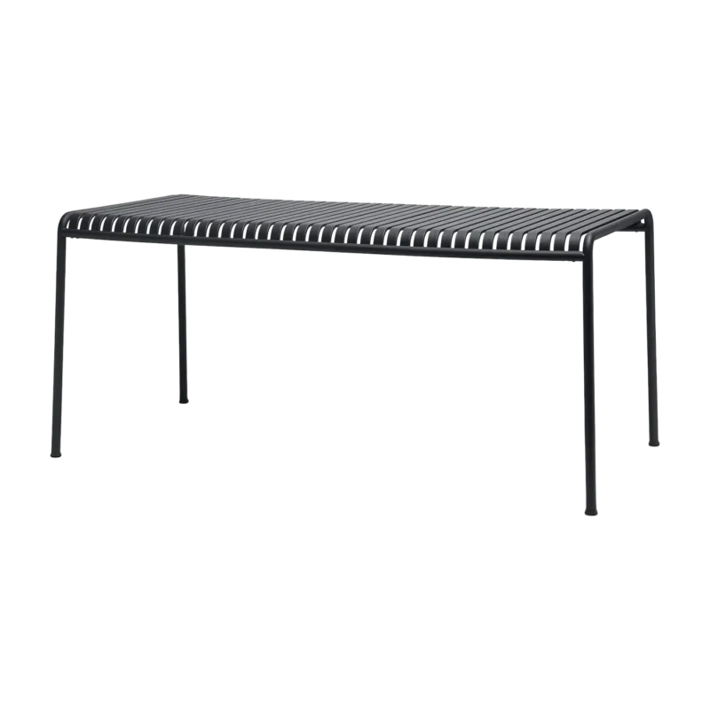 Table à manger d'extérieur en métal anthracite 170x90cm Palissade - HAY - The Cool Republic