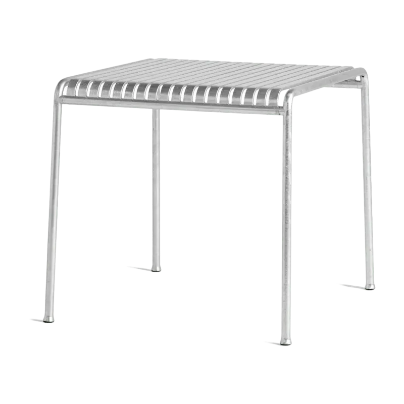 Table à manger d'extérieur en métal gris galvanisé 82,5x90cm Palissade - HAY - The Cool Republic