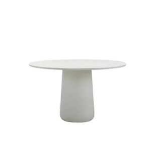 Table à manger d'extérieur ronde en ciment moucheté 130x75cm Mistral - Vincent Sheppard - The Cool Republic