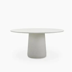 Table à manger d'extérieur ronde en ciment moucheté 150x75cm Mistral - Vincent Sheppard - The Cool Republic