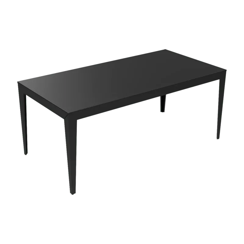 Table à manger en aluminium noir 180 cm Zef - Matière Grise - The Cool Republic