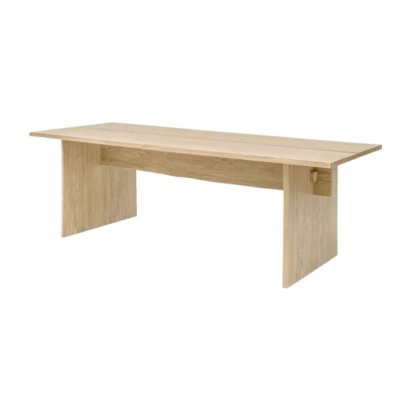 Table à manger en chêne 220 cm Bookmatch - Hem - The Cool Republic