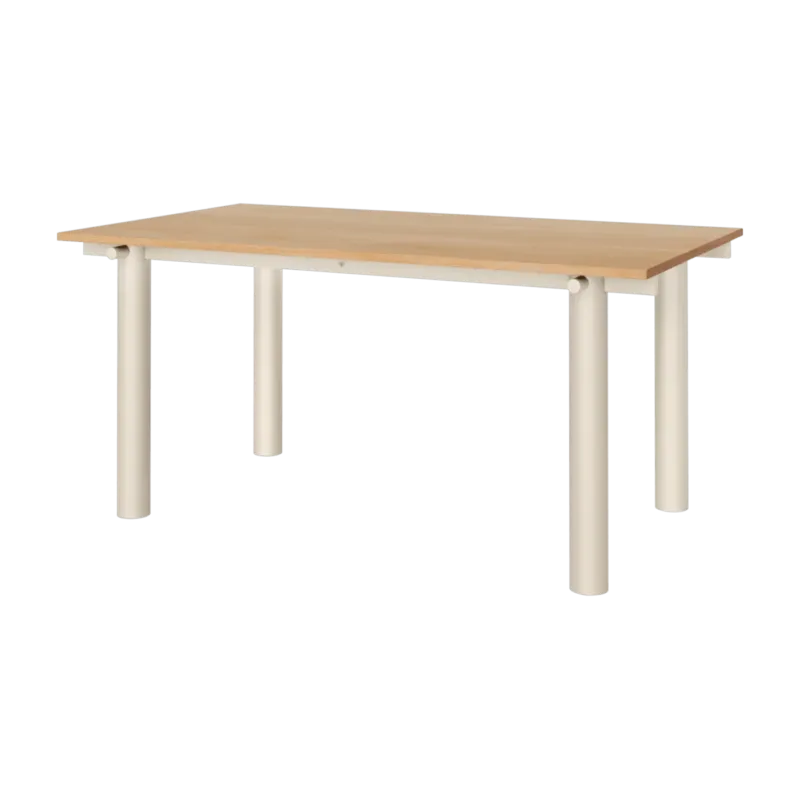 Table à manger en chêne et acier clair 160x90cm Atura - Ferm living - The Cool Republic