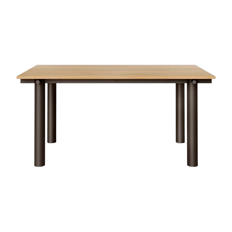 Table à manger en chêne et acier foncé 160x90cm Atura - Ferm living - The Cool Republic