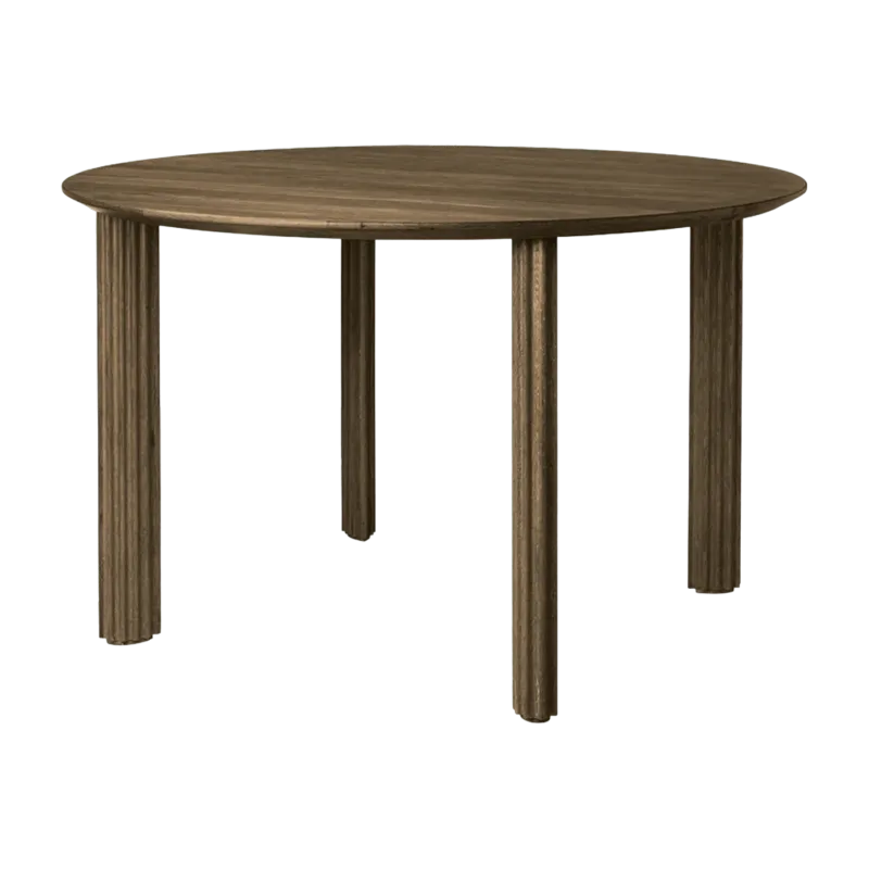 Table à manger en chêne foncé Comfort Circle - UMAGE - The Cool Republic