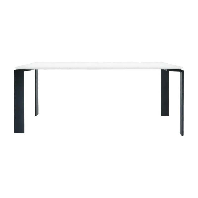 Table à manger noir et blanc 190x79 Four tavolo - Kartell - The Cool Republic