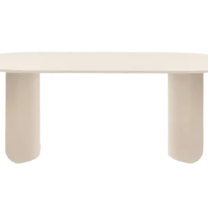 Table à manger ovale en chêne beige et acier beige 280x95x74cm Plateau - Fest Amsterdam - The Cool Republic