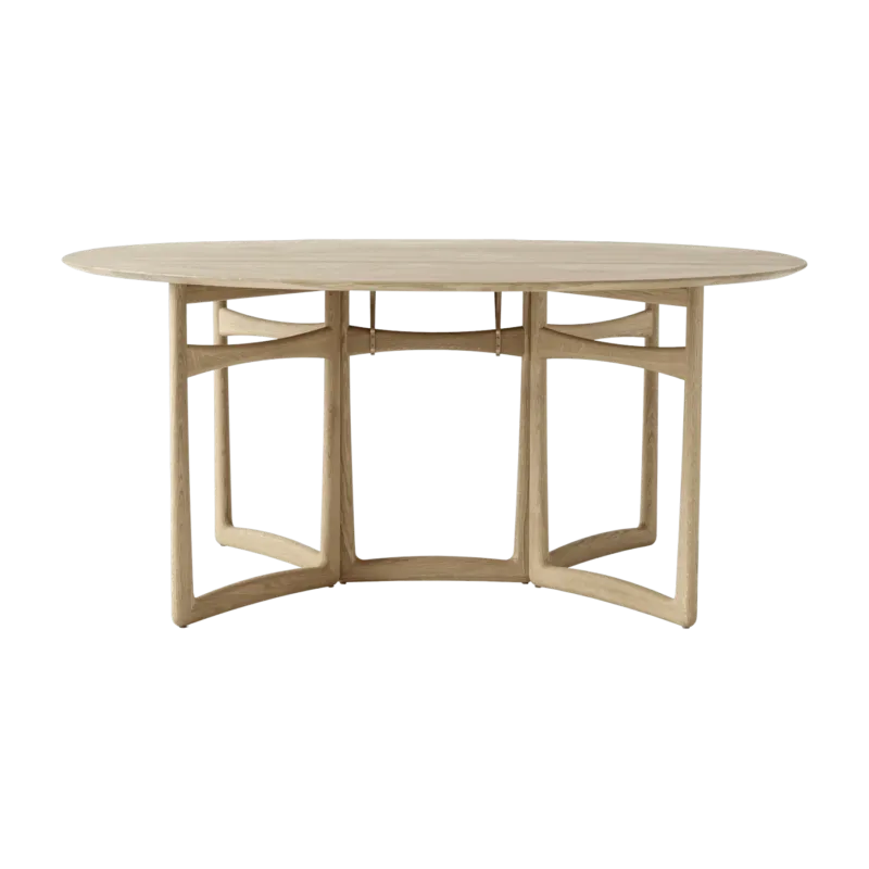 Table à manger pliable en bois naturel Drop Leaf - &tradition - The Cool Republic