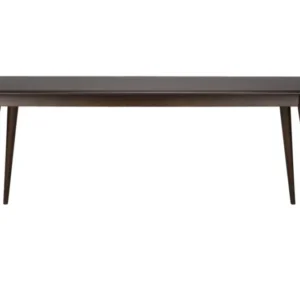 Table à manger rectangulaire en bois massif foncé 180x80x75cm Elroy - Dutchbone - The Cool Republic