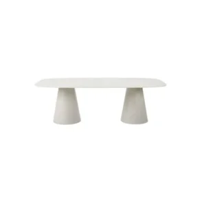 Table à manger rectangulaire en céramique crème et le plateau portland 240x120x75cm Sandro - Vincent Sheppard - The Cool Republic