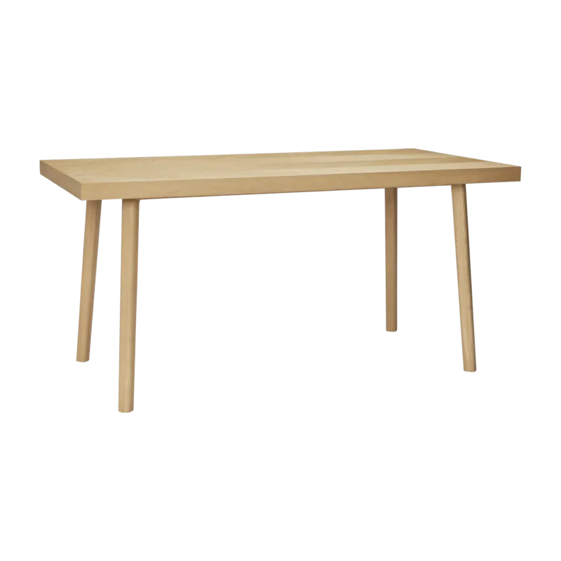 Table à manger rectangulaire en chêne naturel 160x80 cm Herringbone - Hübsch - The Cool Republic