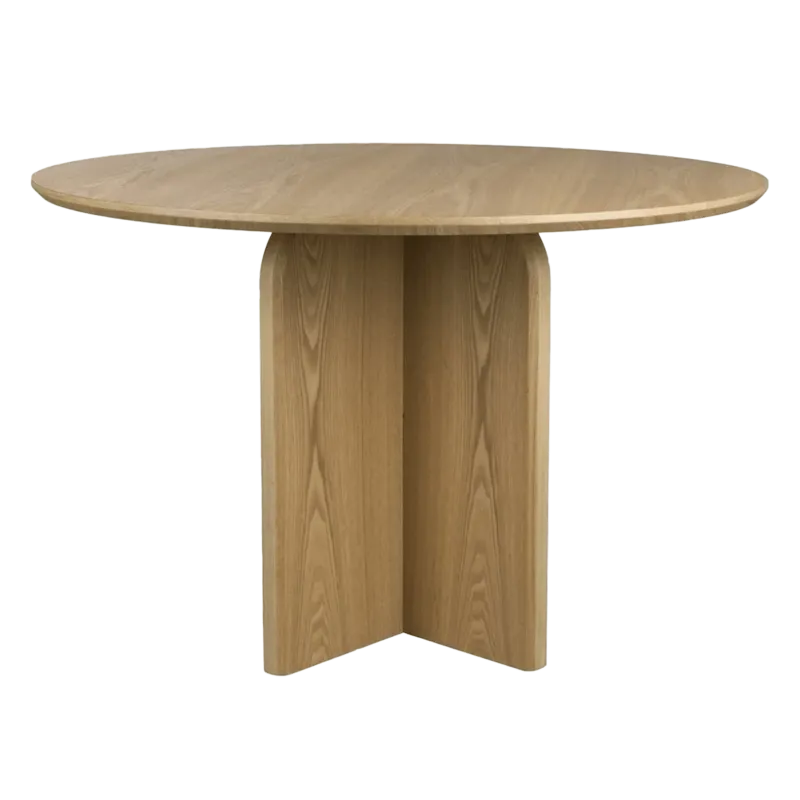 Table à manger ronde en bois marron 120cm Alma - The Cool Republic - The Cool Republic