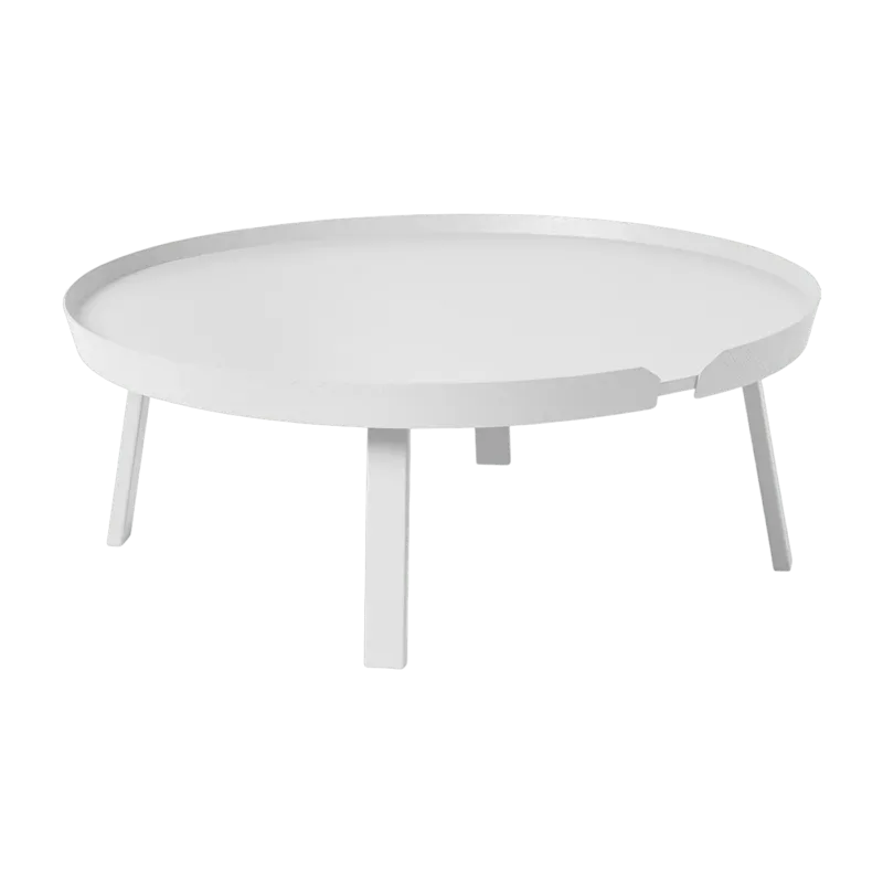Table basse blanche 95 cm Around - Muuto - The Cool Republic
