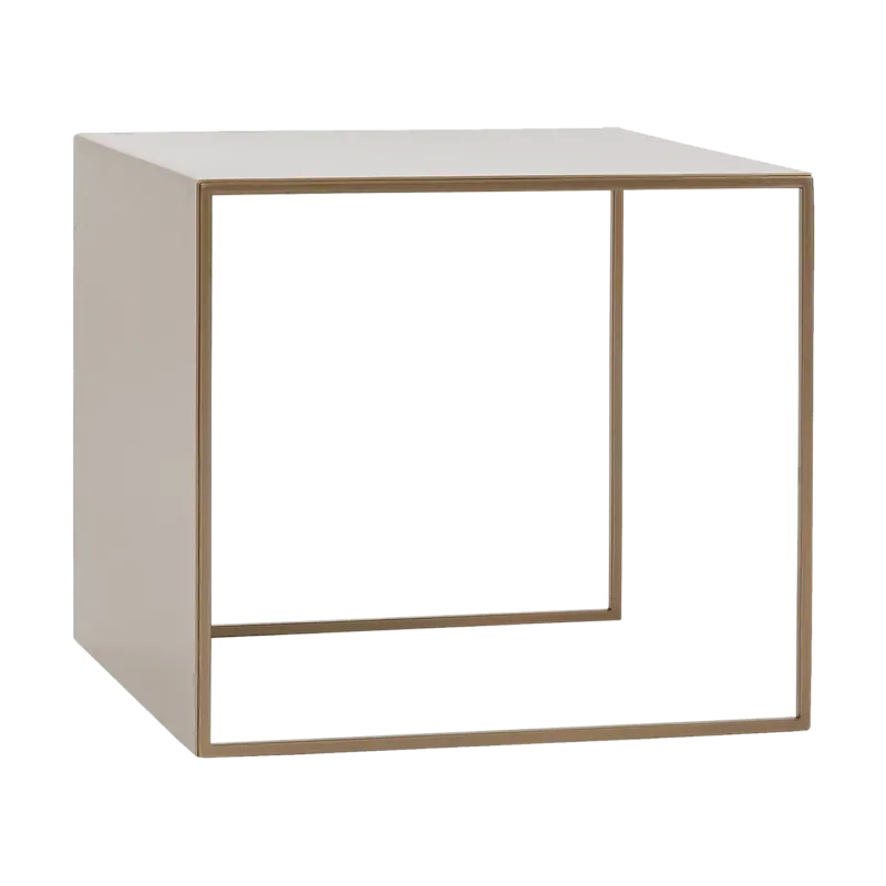 Table basse carré en métal gold 2 Wall - Custom Form - The Cool Republic
