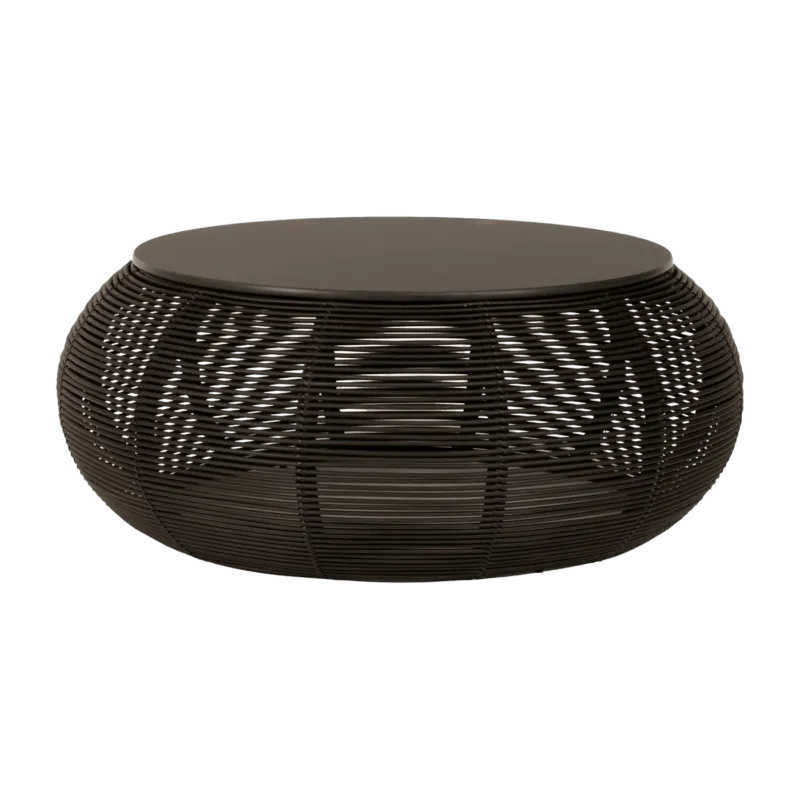 Table basse d'extérieur D93 cm noir Ivo - Vincent Sheppard - The Cool Republic