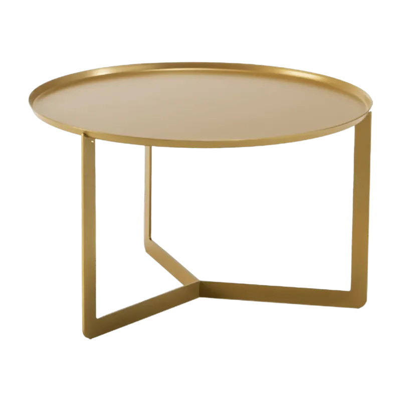 Table Basse dorée Round 2 - Meme Design - The Cool Republic