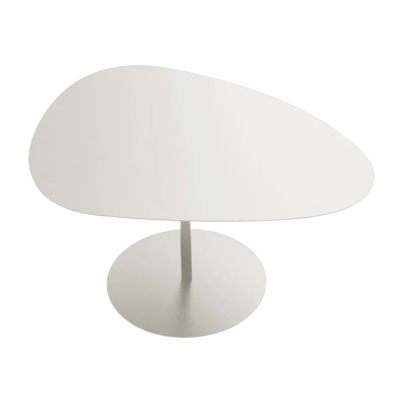 Table basse en acier blanc Galet n°2 - Matière Grise - The Cool Republic