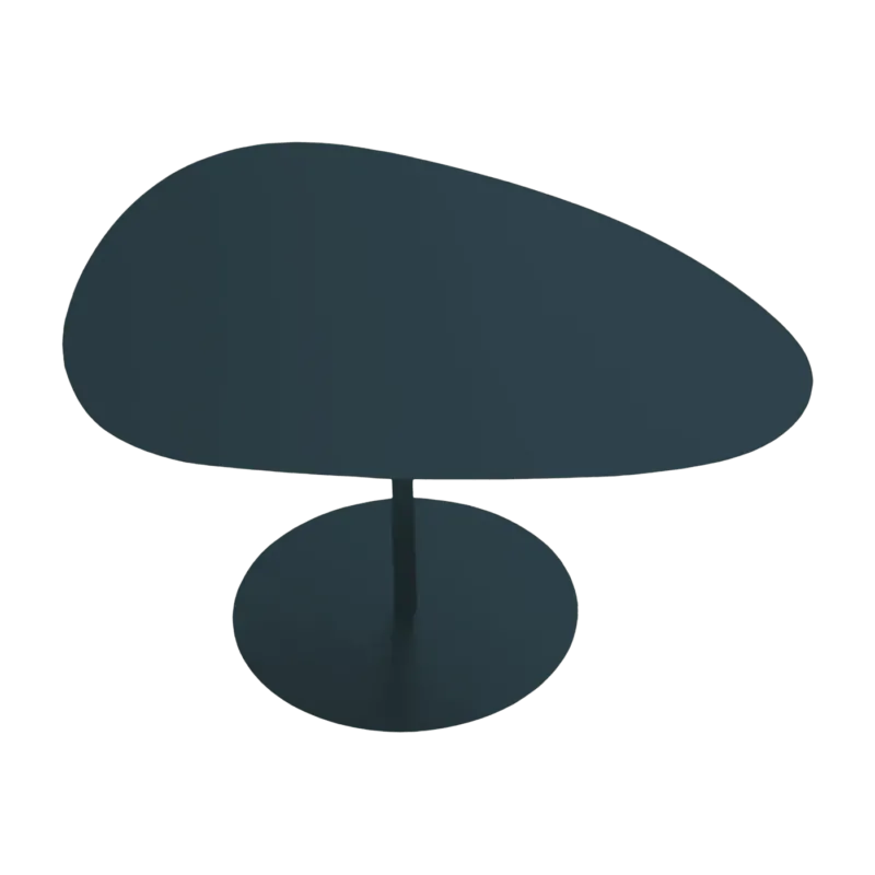 Table basse en acier bleu canard Galet n°2 - Matière Grise - The Cool Republic