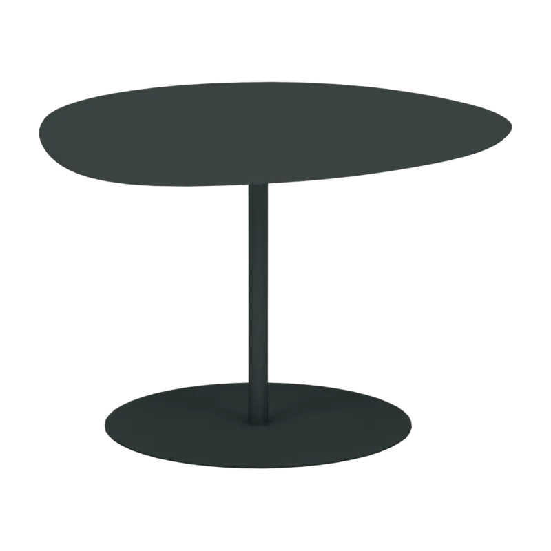 Table basse en acier mat anthracite 40 cm Galet 01 - Matière Grise - The Cool Republic
