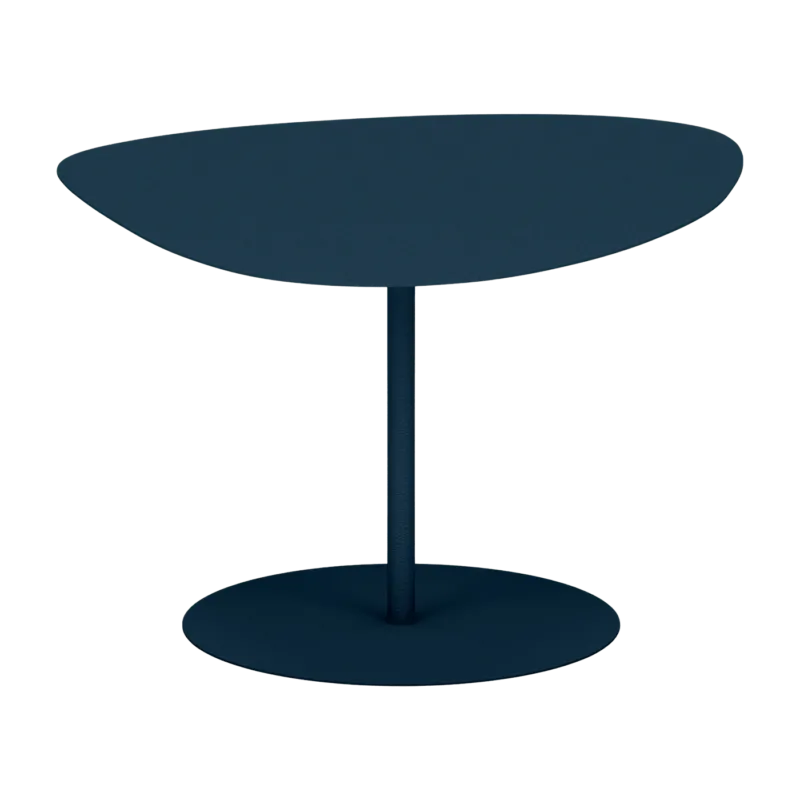 Table basse en acier mat denim 39 cm Galet 02 - Matière Grise - The Cool Republic