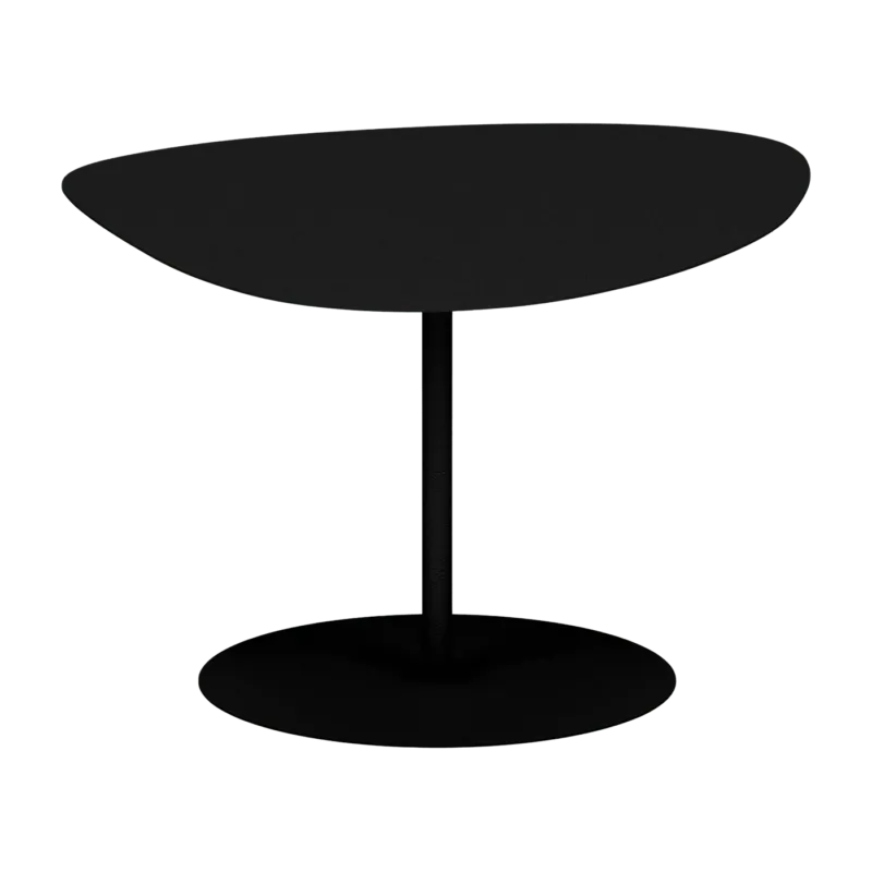 Table basse en acier mat noir mat 39 cm Galet 02 - Matière Grise - The Cool Republic