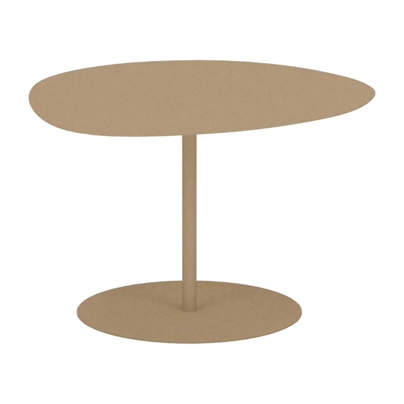 Table basse en acier mat sable 40 cm Galet 01 - Matière Grise - The Cool Republic
