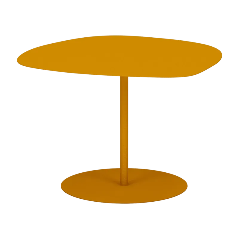 Table basse en acier mat safran 37 cm Galet 03 - Matière Grise - The Cool Republic