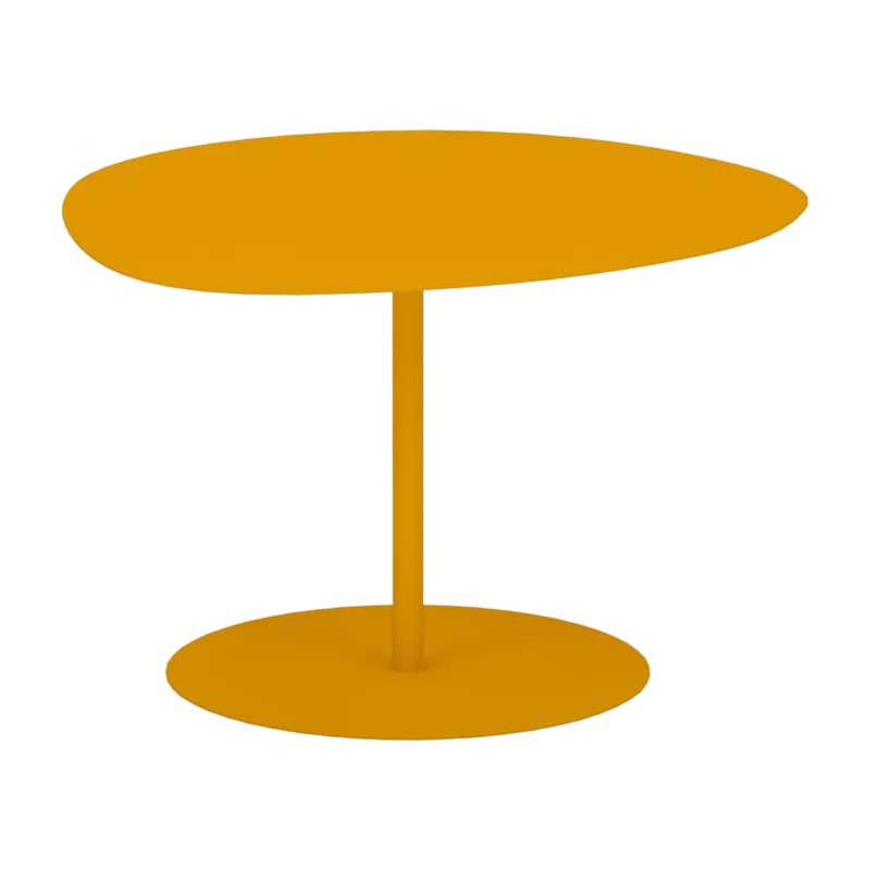 Table basse en acier mat safran 40 cm Galet 01 - Matière Grise - The Cool Republic
